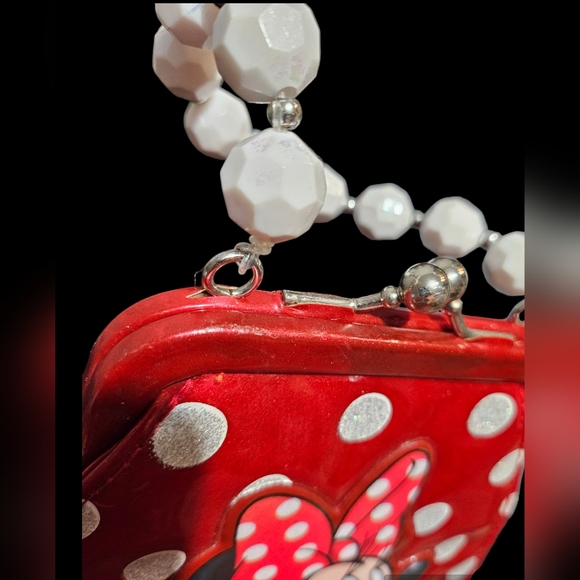 Minnie Mouse little girl red purse with polka dots - Picture 3 of 9